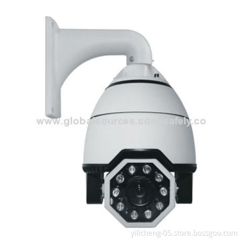 700TVL High-speed Dome IR Outdoor PTZ Camera, 3.3-99.0mm Focus Length